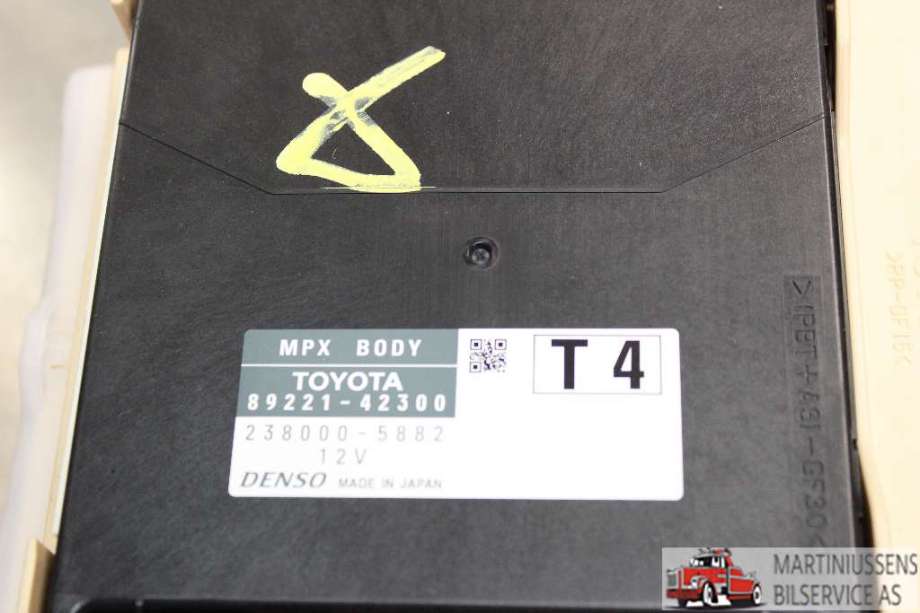Styreenhet diverse til Toyota RAV4 2016-2019 (Type IV, Fase 2)  (TOYOTA|8922142300|2380005882|)
