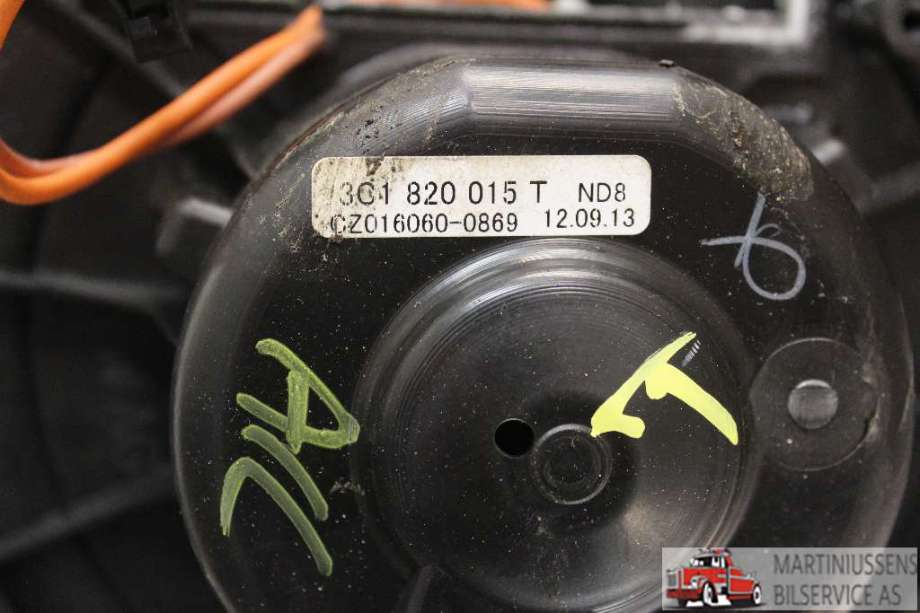 Varmeapparat motor til VW Golf, Plus/Cross 2009-2013 (Fase 2)  (VOLKSWAGEN|3C1820015T|)
