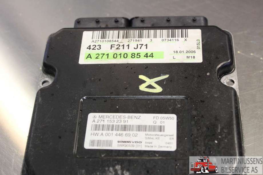 Styreenhet motor til Mercedes E-Klasse 2006-2009 (Fase 2) (W211) (W211) (MERCEDES|A2711532391|A2710108544|)