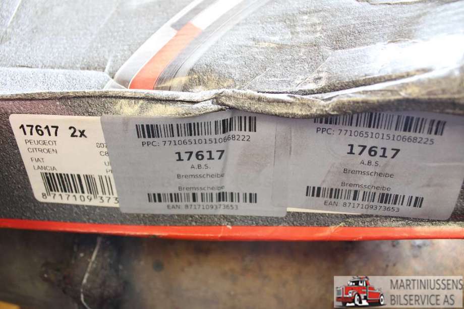 Bremseskive bak til Citroën C8 2003-2008  (CITROEN|)