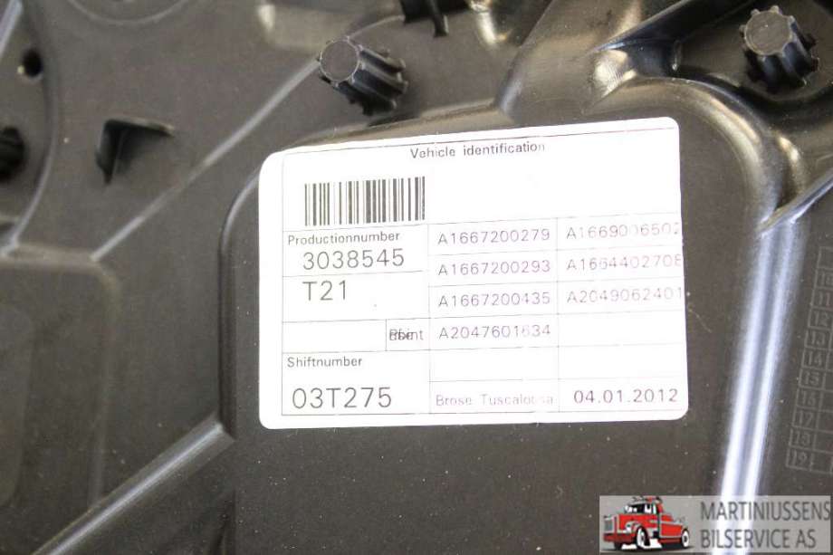 Ruteheis til Mercedes ML 2011-2015 (Fase 1) (W166) (W166) 
