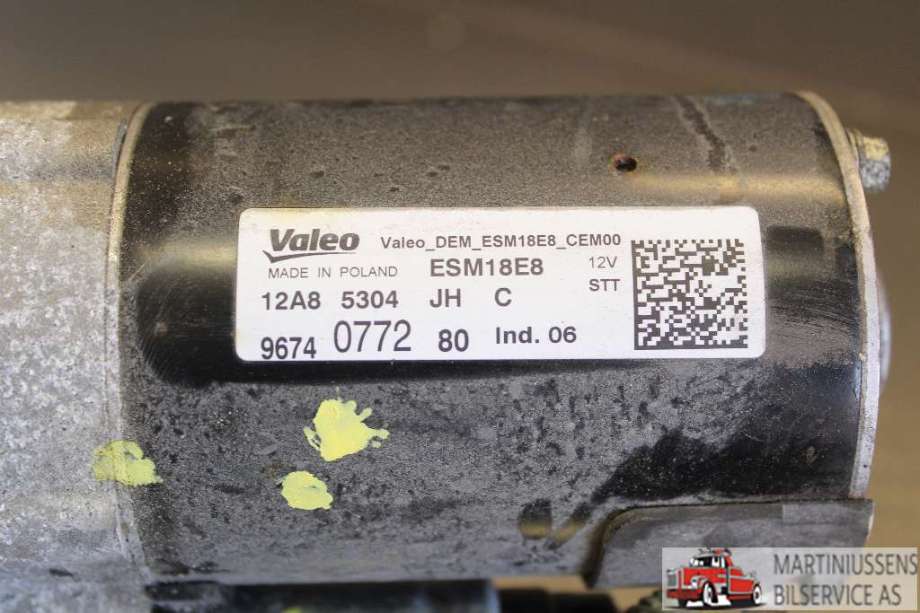 Starter til Peugeot 3008 2016-->> (Type II)  (PEUGEOT|9674 0772 80|)