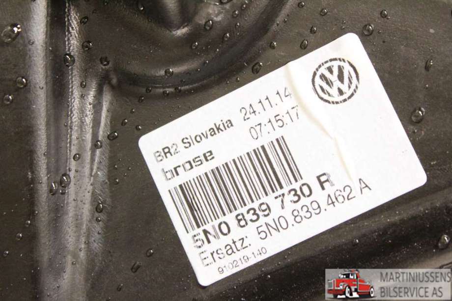 Ruteheis til VW Tiguan 2011-2016 (Type I, Fase 2)  (VOLKSWAGEN|)