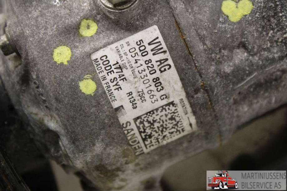 Aircondition kompressor til Škoda Fabia 2014-2021 (Type III)  (SKODA|5Q0820803G|)