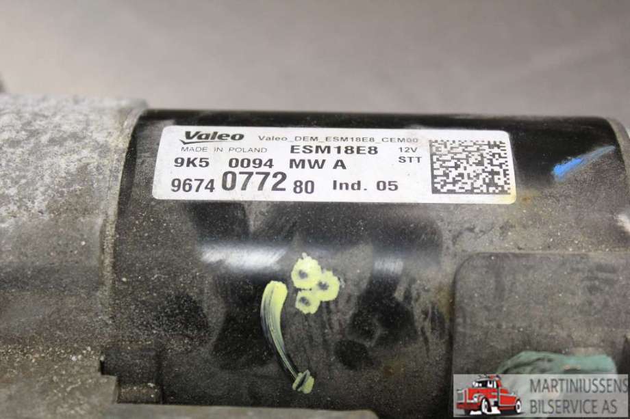 Starter til Peugeot 308 2013-2021 (Type II)  (PEUGEOT|9674077280|)