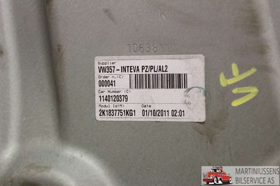Ruteheis til VW Caddy 2010-2015 (Type III, Fase 2) (VOLKSWAGEN|)