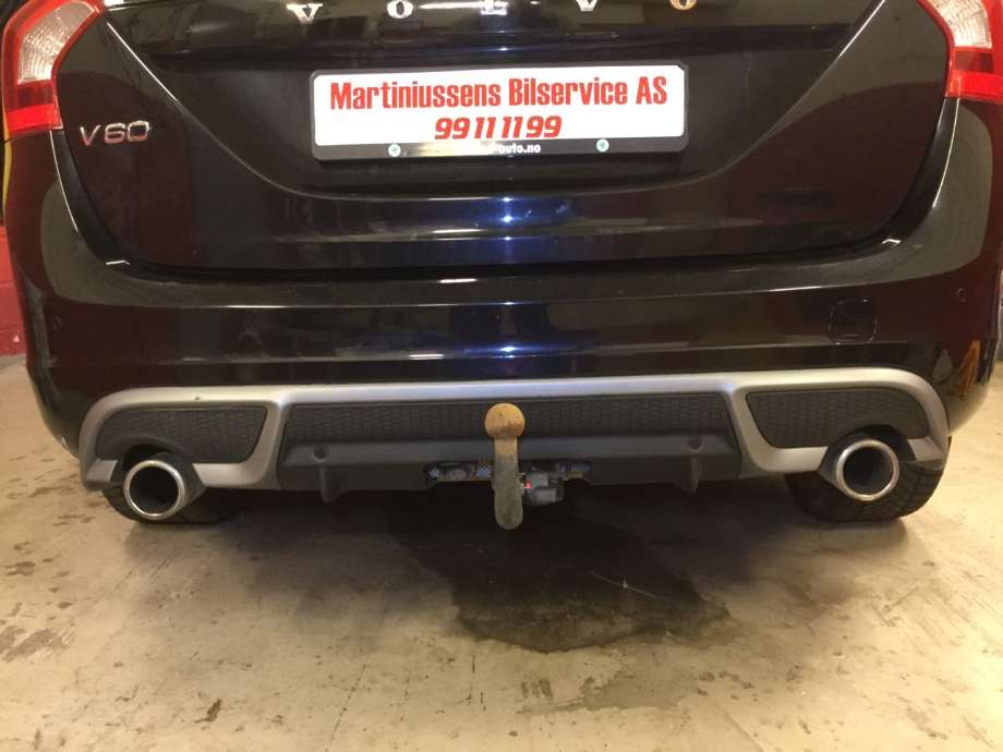 Støtfanger bak til Volvo V60, 2010-2013 (Type I, Fase 1)  (VOLVO|)