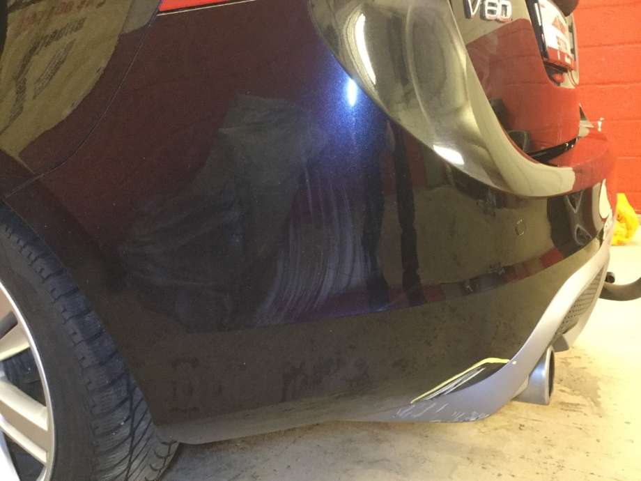 Støtfanger bak til Volvo V60 2010-2013 (Type I, Fase 1)  (VOLVO|)