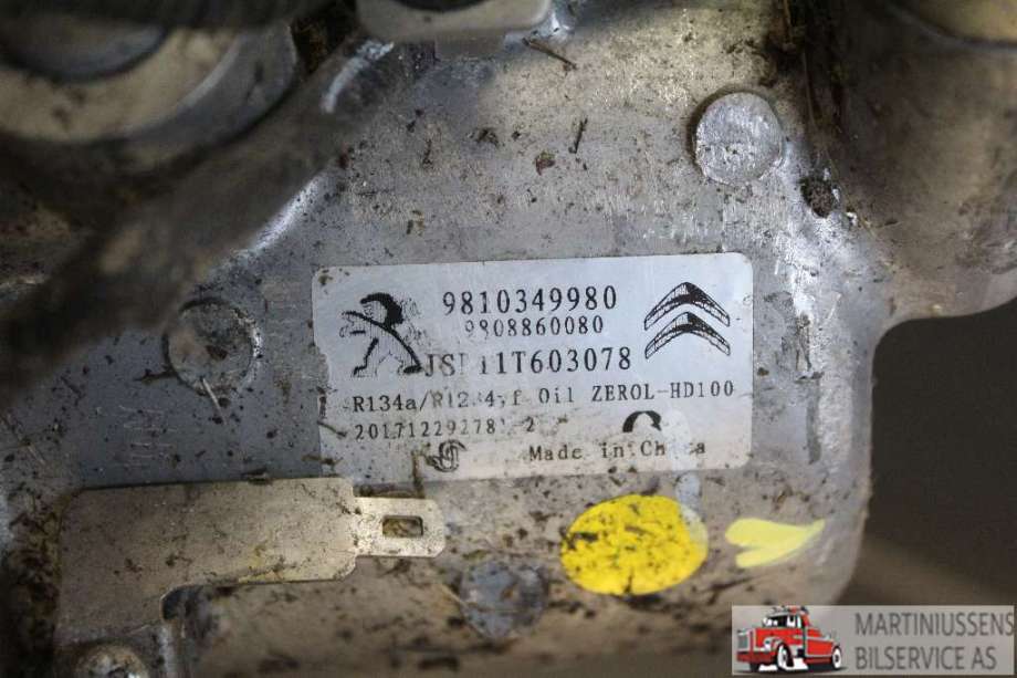 Aircondition kompressor til Peugeot Expert 2016-->> (Type III)  (PEUGEOT|9810349980|)