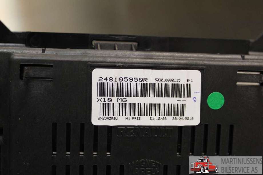 Speedometer til Renault Zoe 2013-2019 (Fase 1)  (RENAULT|24810595ØR|)