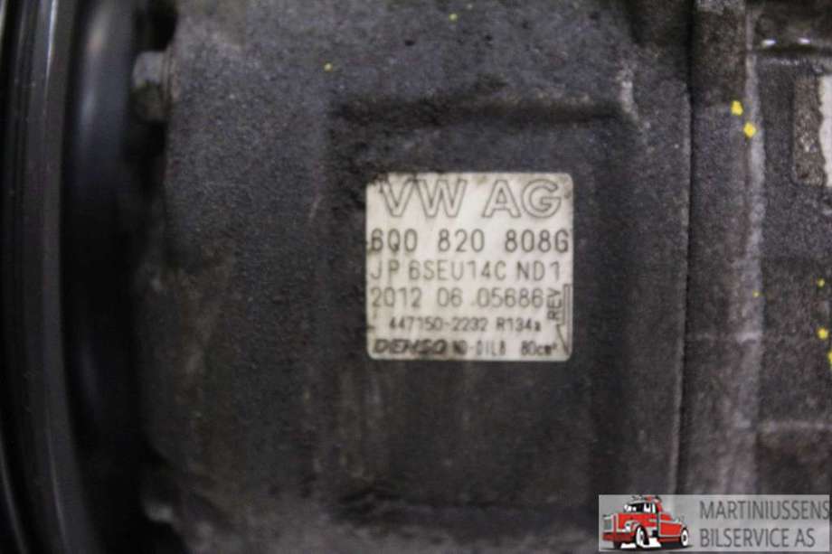 Aircondition kompressor til VW Polo 2009-2014 (Type V, Fase 1)  (VOLKSWAGEN|8Q0 820 808G|)