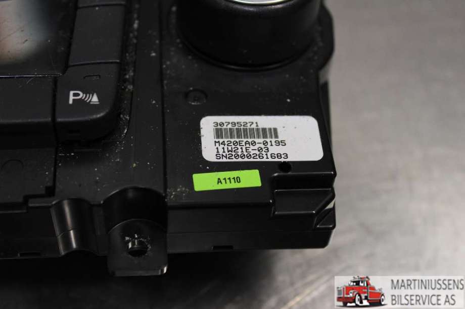 Varmeapparat betjening til Volvo V70 2007-2013 (Type III, Fase 1)  (VOLVO|30795271|)