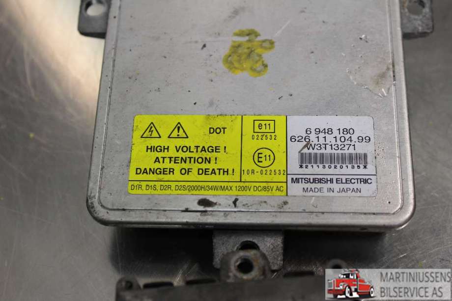 Styreenhet xenon/ballast til Volvo V70 2007-2013 (Type III, Fase 1)  (VOLVO|6 948 180|)