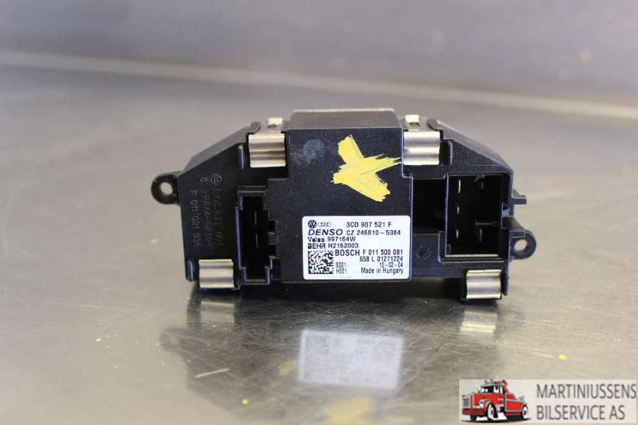 Varmeapparat motstand til Audi A3, 2009-2012 (Type II, Fase 2)  (AUDI|3C0 907 521 F)