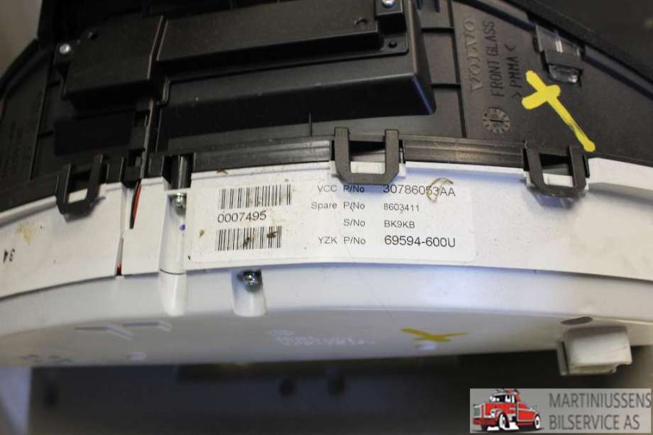 Speedometer til Volvo S80 2006-2013 (Type II, Fase 1)  (VOLVO|30786053AA|)