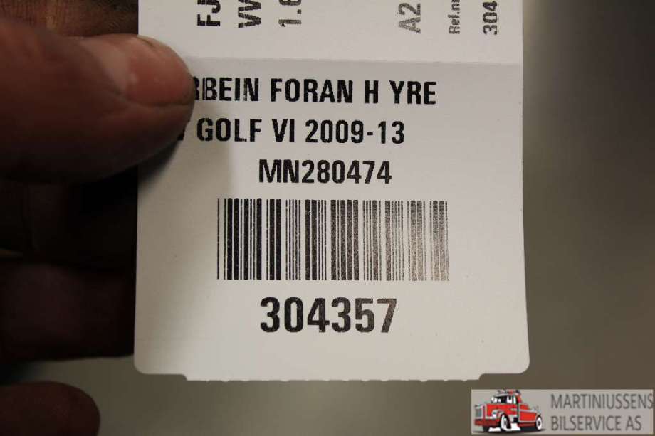 Hjulspindel høyre foran til VW Golf VI 2008-2012  (VOLKSWAGEN|)