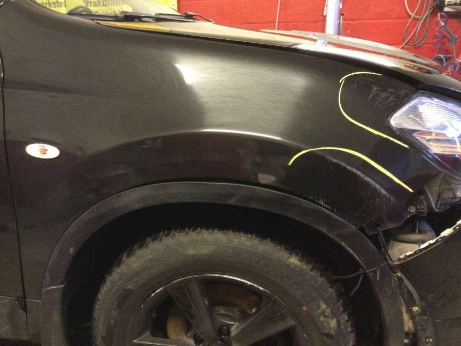 Skjerm høyre foran til Nissan Qashqai, 2010-2014 (Type I, Fase 2)  (NISSAN|)
