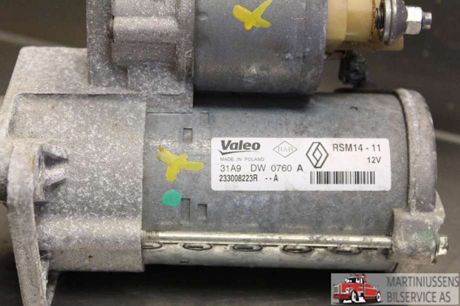 Starter diesel til Renault Kangoo 2008-2021 (Type II)  (RENAULT|233008223R|)