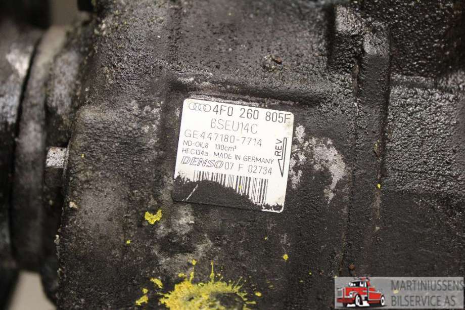 Aircondition kompressor til Audi A6, 2005-2008 (Type III, Fase 1) (C6) (C6) (AUDI|4F0 260 805F)