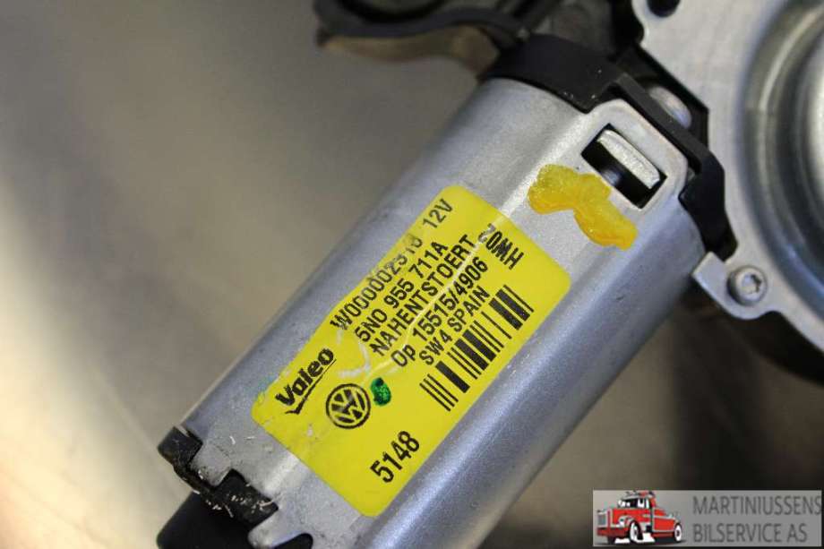 Viskermotor bakrute til VW Tiguan 2007-2011 (Type I, Fase 1)  (VOLKSWAGEN|5NO 955 711A|)