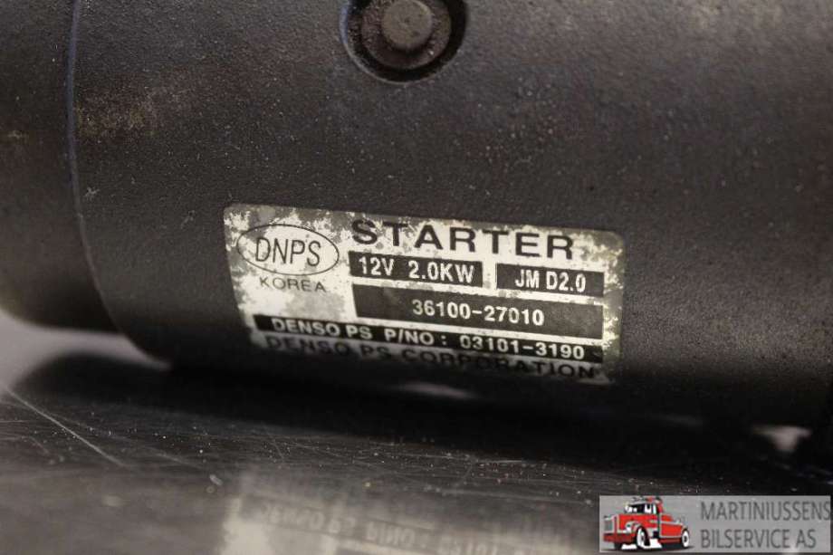 Starter diesel til Hyundai Santa Fe 2006-2009 (Type II, Fase 1)  (HYUNDAI|36100-27010|)