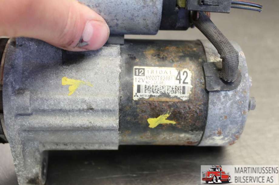 Starter til Mitsubishi Colt 2009-2013 (Type VII, Fase 2) (MITSUBISHI|M000T93681|)