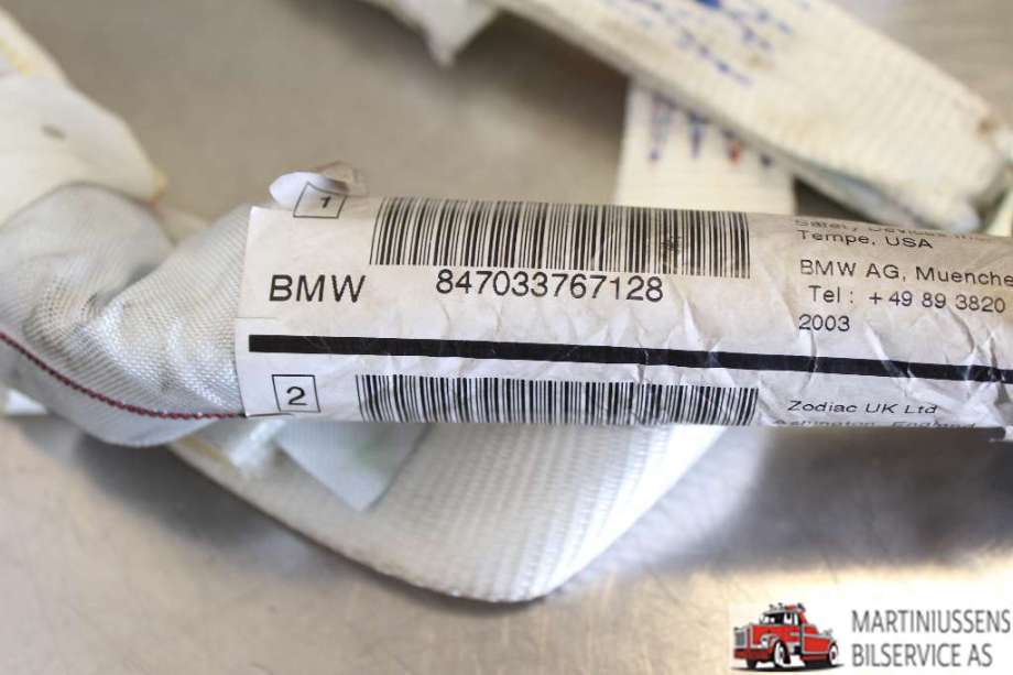 Airbag gardin venstre til BMW 5-Serie 2003-2010 (E60/E61) (E60/E61) (BMW|847033767128|)