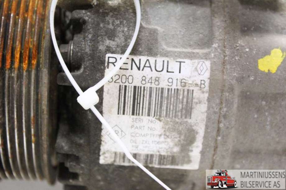 Aircondition kompressor til Renault Master 2014-->> (Type III, Fase 2)  (RENAULT|8200 848 916 B|)