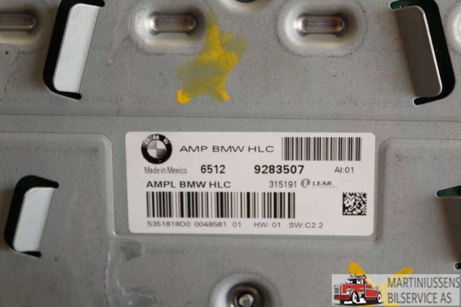 Bilstereo forsterker til BMW X3, 2010-2017 (F25) (F25) (BMW|6512 928507)