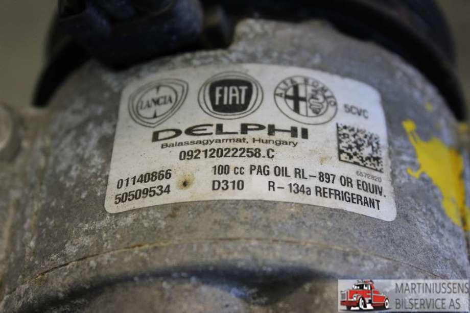 Aircondition kompressor til Alfa Romeo Giulietta, 2010-2018  (ALFA ROMEO|0912022258.C)