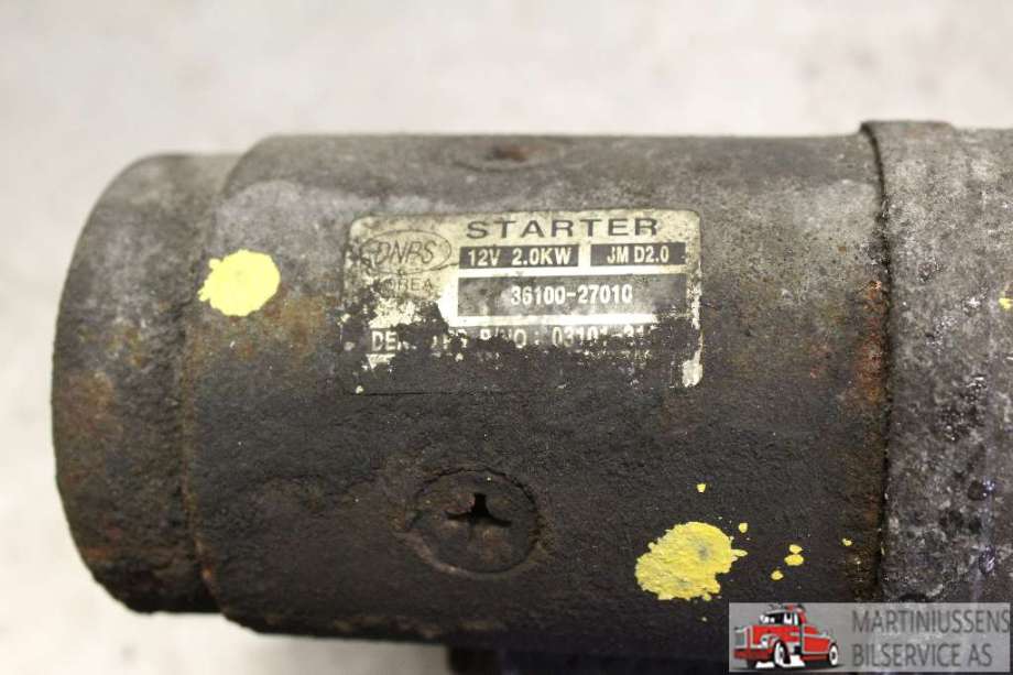 Starter diesel til Hyundai Santa Fe 2006-2009 (Type II, Fase 1)  (HYUNDAI|36100-27010|)