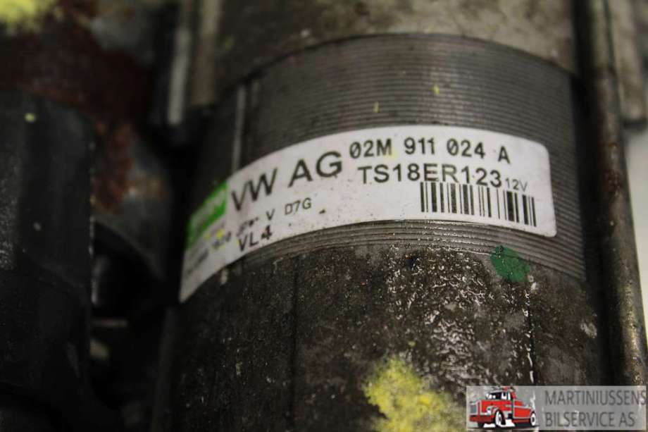 Starter diesel til VW Tiguan, 2007-2011 (Type I, Fase 1)  (VOLKSWAGEN|02M 911 024 A)