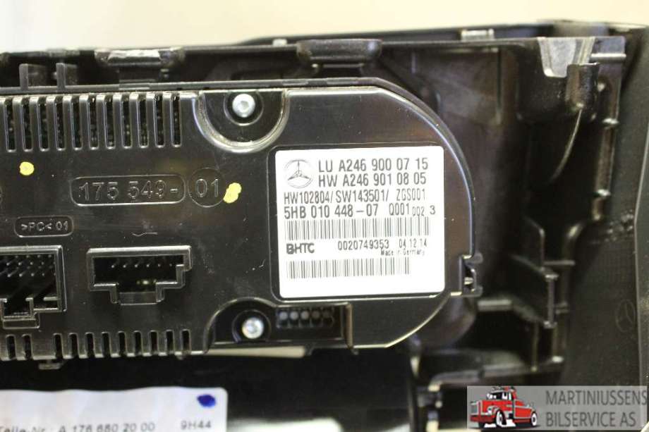 Varmeapparat betjening til Mercedes GLA 2014-2020 (X156) (X156) (MERCEDES|A246 900 07 15|)