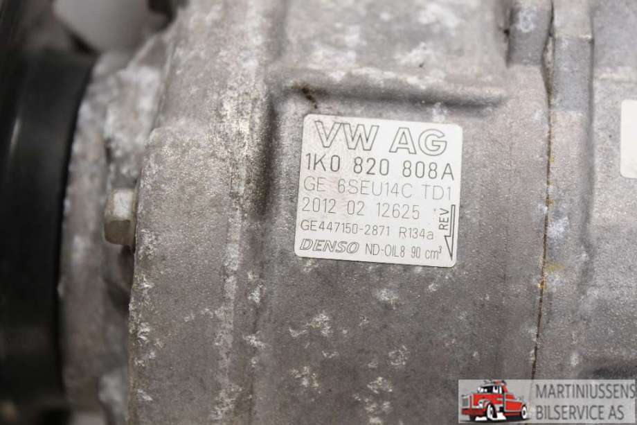Aircondition kompressor til Audi A3 2009-2012 (Type II, Fase 2)  (AUDI|1K0 820 808A|)