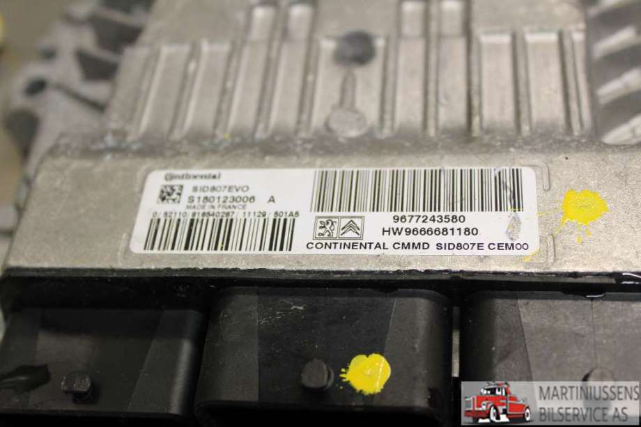 Styreenhet motor til Peugeot 508, 2011-2014 (Type I, Fase 1)  (PEUGEOT|9677243580)