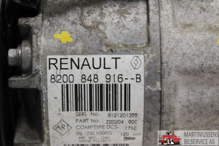Aircondition kompressor til Renault Trafic 2014-->>  (Renault|8200 848 916--B||8200 848 916 B)