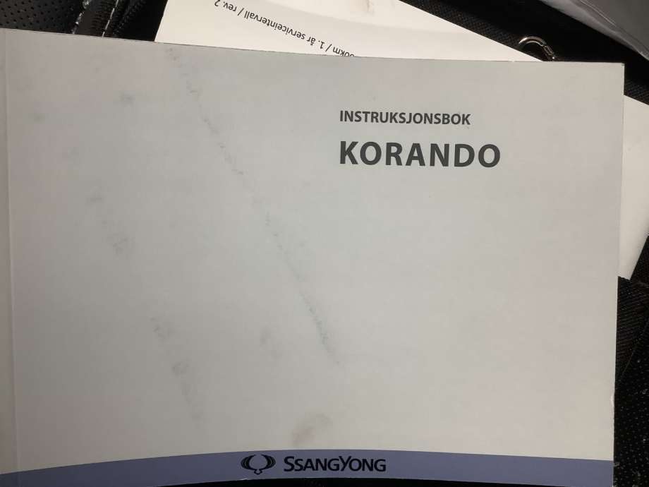 Instruksjonsbok til SsangYong Korando, 2019-->> (Type IV)  (SSANGYONG|)