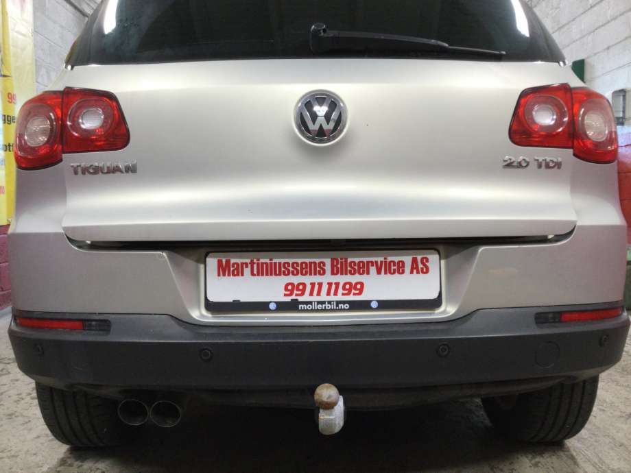 Støtfanger bak til VW Tiguan, 2007-2011 (Type I, Fase 1)  (VOLKSWAGEN|)