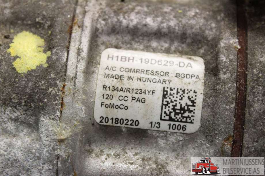 Aircondition kompressor til Ford Ecosport 2016-->> (FORD|H1BH-19D629-DA|)