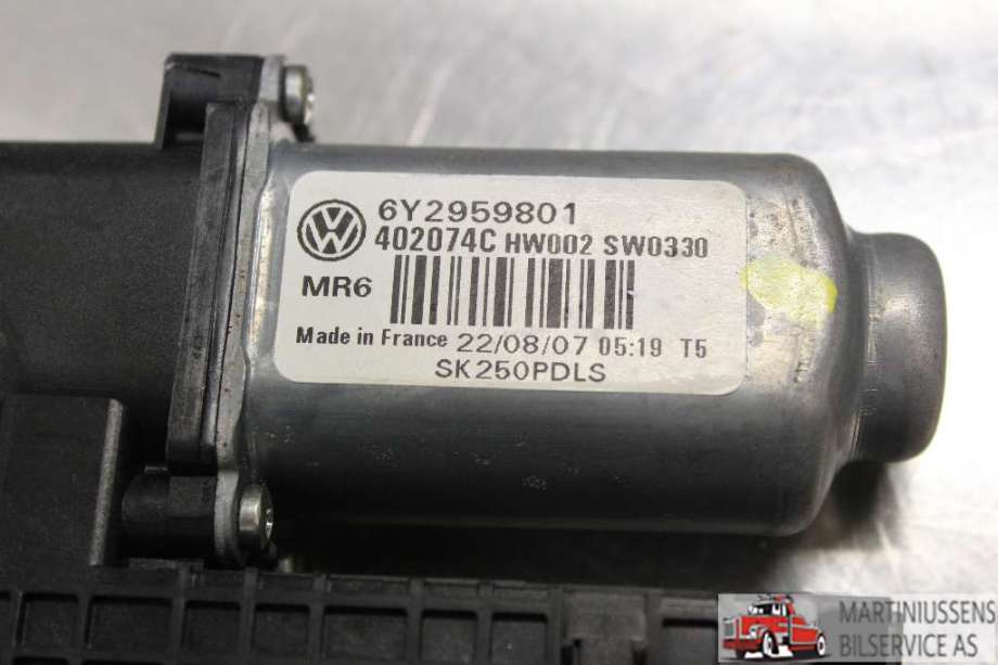 Ruteheis høyre til Škoda Fabia 2007-2010 (Type II, Fase 1)  (SKODA|6Y2959801|)