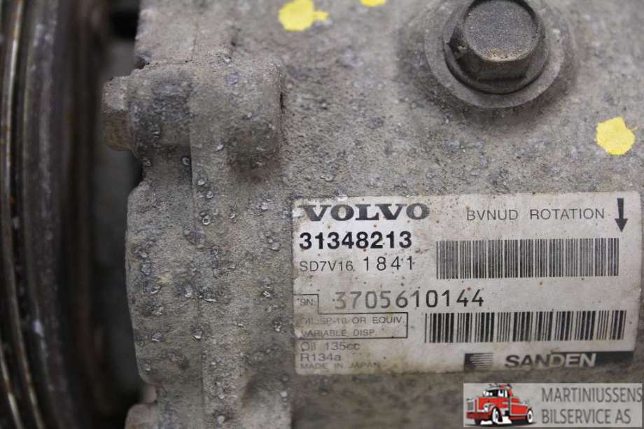 Aircondition kompressor til Volvo V60 2010-2013 (Type I, Fase 1)  (VOLVO|31348213|)