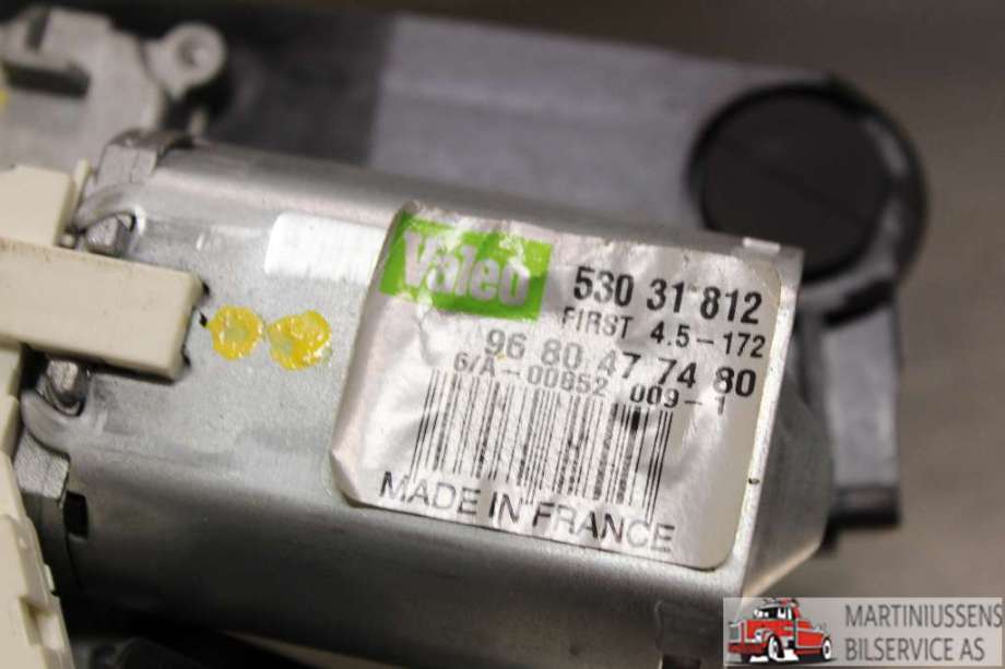 Viskermotor bakrute til Peugeot 5008 2010-2017 (Type I)  (PEUGEOT|96 80 47 74 80|)