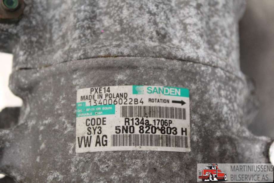 Aircondition kompressor til Audi TT 2006-2014 (Type II)  (AUDI||5NO820803H)