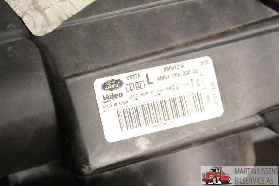Frontlykt venstre halogen til Ford C-Max 2010-2015 (Type II, Fase 1)  (FORD|)