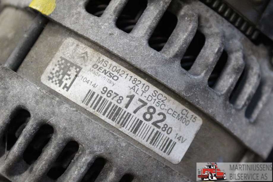 Dynamo til Peugeot 308 2013-2021 (Type II)  (PEUGEOT|96 781 782 80|)
