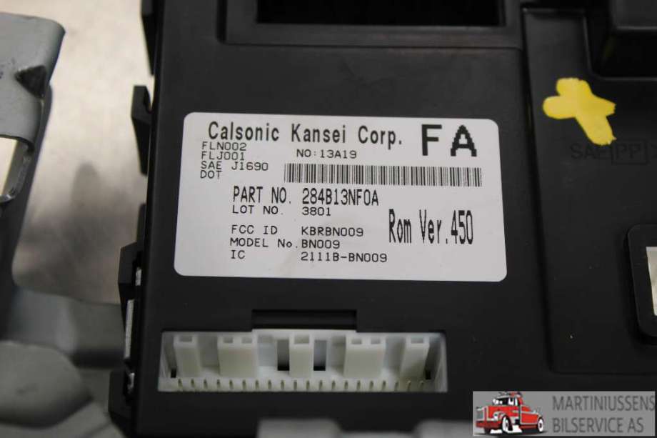 Styreenhet comfort (BCM) til Nissan Leaf, 2011-2017 (Type I)  (NISSAN|284B13NF0A)