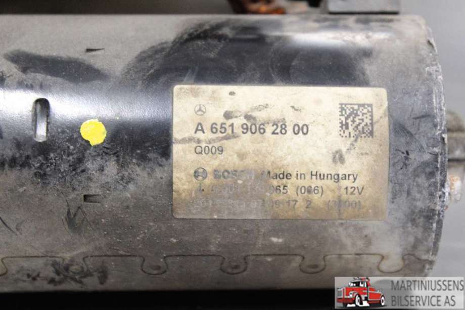 Starter diesel til Mercedes E-Klasse 2013-2016 (Fase 2) (W212) (W212) (MERCEDES|A 651 906 28 00|)