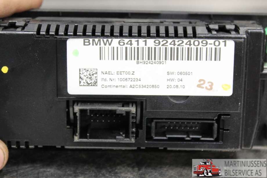 Varmeapparat betjening til BMW X1 2009-2015 (E84) (E84) (BMW||6411 9242409-01)