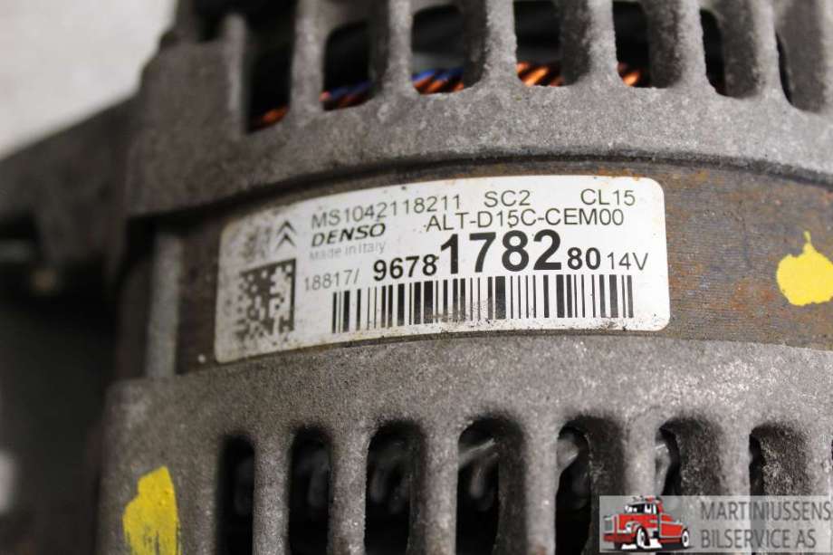 Dynamo til Peugeot 308 2013-2021 (Type II)  (PEUGEOT|96 781 782 80|)
