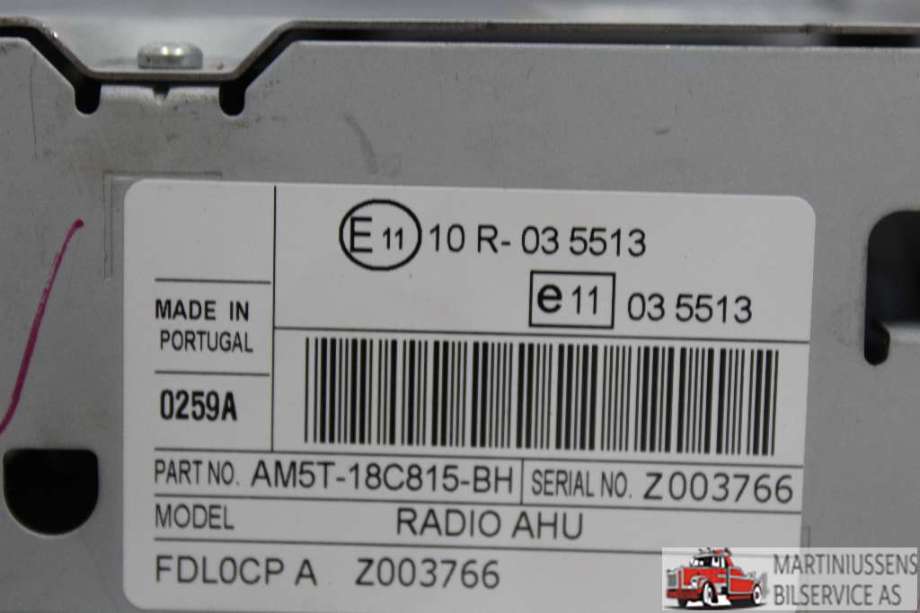 Bilstereo til Ford C-Max 2010-2015 (Type II, Fase 1)  (FORD||AM5T-18C815-BH)
